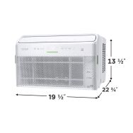 Frigidaire - Gallery 115V 8,000 BTU 350 Sq. Ft. Smart Inverter Window Air Conditioner - White - Angle