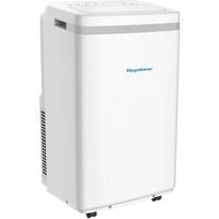 Keystone - 450 Sq. Ft. Portable Air Conditioner with Heat - White - Angle