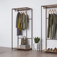 TRINITY - 30x20x72 | Bamboo Garment Rack | Bronze Anthracite - Bronze Anthracite® - Angle