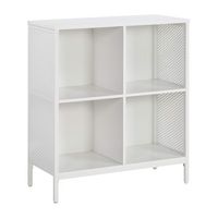 OSP Home Furnishings - Ace 4 Cube Storage/Bookcase - White - Angle