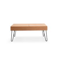 Burrow - Carta Hardwood Coffee Table - Oak - Angle