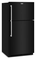 Maytag - 33 in. Wide 21 cu. ft. Top-Freezer Refrigerator with Garage Mode - Black - Angle