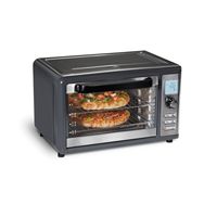 Hamilton Beach - Sure-Crisp XL 1.12 Cu. Ft. Air Fryer Digital Toaster Oven - GREY - Angle