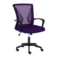 CorLiving - Workspace Mesh Back Office Chair - Purple - Angle