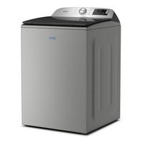 Maytag - 5.2 Cu. Ft. Smart Top Load Washer with Pet Pro - Classic SIlver - Angle