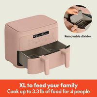 Bella - 4-qt. TriZone Air Fryer - Blossom - Angle