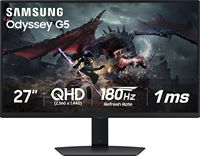 Samsung - 27” Odyssey G50D QHD IPS 180Hz 1ms AMD FreeSync and G-Sync Compatible Gaming Monitor wi... - Angle