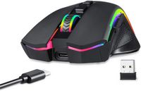 REDRAGON - M602-KS Griffin Wireless Gaming Mouse, 7200 DPI, RGB, Ergonomic Mouse with 7 Programma... - Angle