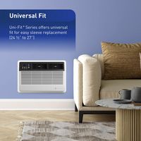 Friedrich - 10,000 BTU 450 Sq Ft Smart Through the Wall Air Conditioner - White - Angle