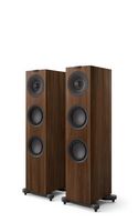 KEF - Q7 Meta Floorstanding Speaker (Each) - Walnut - Angle