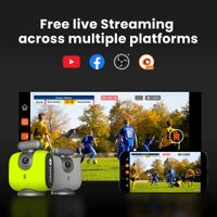 XbotGo - Chameleon 4K 60FPS AI Sports Camera with Auto-Tracking for Team Sports, Live Streaming, ... - Angle