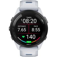 Garmin - Forerunner 265 GPS Smartwatch 46 mm Fiber-reinforced polymer - Black/Whitestone - Angle