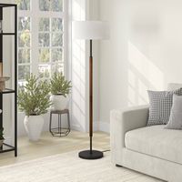 Camden&Wells - Letta Floor Lamp - Obsidian/Oak - Angle