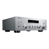 Yamaha - R-N600ASL Bluetooth 120-Watt 2.0-Channel Network Stereo Receiver with Remote - Silver - Angle