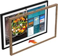 Amazon - Echo Show 15 Frame - Light wood - Angle