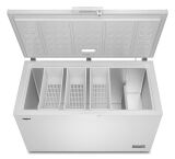 Whirlpool - 16 cu. ft. Convertible Freezer-to-Fridge Chest Freezer with 3 Storage Baskets - White - Angle