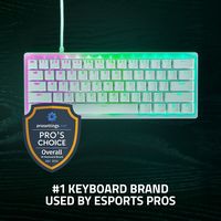 Razer - Huntsman V3 Pro Mini 60% Wired Analog Optical Gaming Keyboard with Snap Tap - White - Angle
