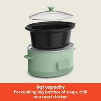 Bella - 6-qt. Programmable Slow Cooker - Seaglass - Angle