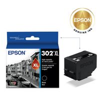 Epson - 302XL High-Yield Ink Cartridge - Black - Angle