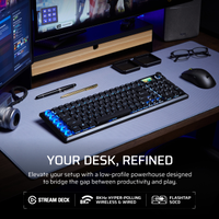 CORSAIR - VANGUARD AIR 99 WIRELESS Optical-Mechanical Gaming Keyboard - Black - Angle