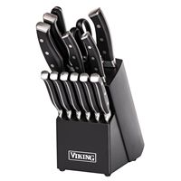 Viking - 14-Piece Cutlery set with Black Block - Multicolor - Angle