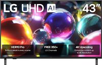 LG - 43” Class UA7000 Series LED AI 4K UHD Smart webOS TV (2025) - Angle
