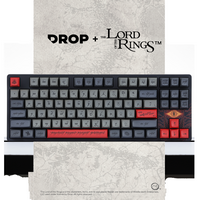 DROP + The Lord of the Rings TKL Wired Black Speech Mechanical Gaming Keyboard - Black - Angle