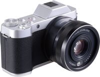 Vivitar - 4K (2160) Video Hybrid Optical Zoom Camera with Lens - Silver/Black - Angle