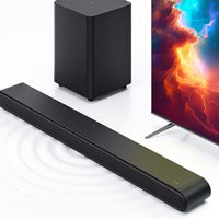 TCL - S Class 3.1 Channel Sound Bar - Black - Angle