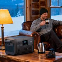 Anker - SOLIX C2000X Gen 2 Portable Power Station 2400W (2048 Wh Capacity) - Black - Angle