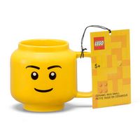 Room Copenhagen - LEGO: Classic Yellow Minifigures Boy Ceramic Mug, 17.9 oz - Angle