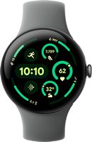 Google - Pixel Watch 3 (45mm) Smartwatch with Hazel Band - LTE - Matte Hazel - Angle