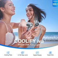 TORRAS - COOLiFY iva Handheld Portable Fan with Ice Cooler, 4900mAh Rechargeable Powerful, Mini S... - Angle