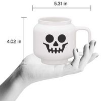 Room Copenhagen - LEGO: Skeloton Large Ceramic Mug, 17.9oz - Angle