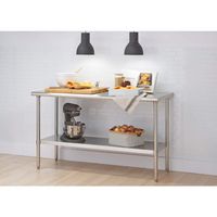 TRINITY EcoStorage® | 60x24x35 | Stainless Steel Workbench | NSF - Stainless Steel - Angle