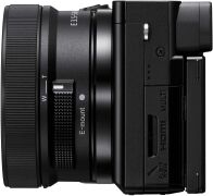 Sony - Alpha 6100 APS-C Mirrorless Camera 4K Video Camera with E PZ 16-50mm + 55-210 Lenses Bundl... - Angle
