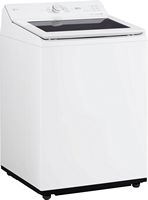 LG - 5.0 Cu. Ft. High-Efficiency Smart Top Load Washer with Easy Unload - Alpine White - Angle