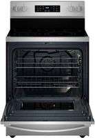 Whirlpool - 5.3 Cu. Ft. Freestanding Single Electric Range with Steam Air Fry and Air Baking - St... - Angle