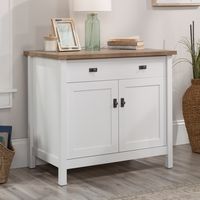 Sauder - Cottage Road Library Storage Cabinet - White - Angle