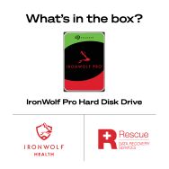 Seagate - IronWolf Pro 12TB NAS Internal Hard Drive with Rescue Data Recovery Services - Angle