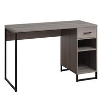 OSP Home Furnishings - Hagney Lane Rectangular Modern 1-Drawer Desk - Farm Oak - Angle