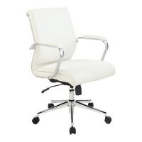 Office Star Products - Mid Back Antimicrobial Fabric Chair - Dillon Snow - Angle