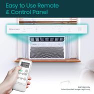 Hisense - 12,000 BTU Window Air Conditioner with Inverter Technology & ConnectLife App 550 Sq. Ft... - Angle