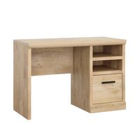 Sauder - Aspen Post Single Ped Desk Pmo - Prime Oak - Angle