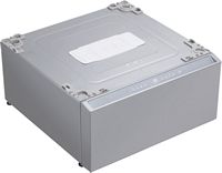 LG - SIGNATURE SideKick 1.0 Cu Ft Top Load Pedestal Washer with Dual LED Display - Brushed Platin... - Angle