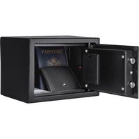 Barska - 0.22 Cu. Ft Compact  Digital Keypad Security Safe - Black - Angle