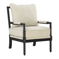 OSP Home Furnishings - Eliza Spindle Chair - Linen - Angle