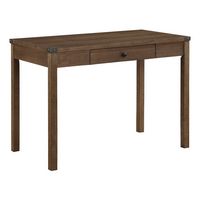 OSP Home Furnishings - Victor Writing Desk - Brown Oak - Angle