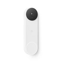 Google - Nest Wi-Fi Video Doorbell - Battery Operated - Snow - Angle