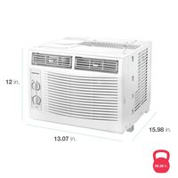Amana - 150 Sq. Ft. 5,000 BTU Window Air Conditioner - White - Angle